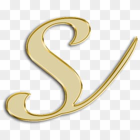 Alfabeto Minusculo Dourado Png, Transparent Png - s.png
