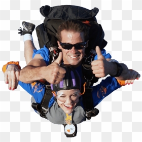 Tandem Skydiving Png - Parachuting, Transparent Png - skydiving png