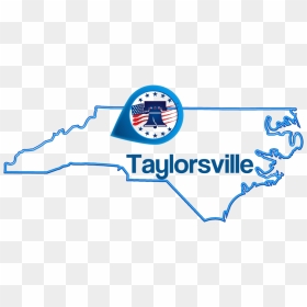 Taylorsville-map - North Carolina Outline Clipart, HD Png Download - liberty png