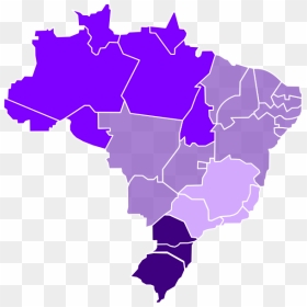 Mapa Brasil Regiões Vetor, HD Png Download - mapa png