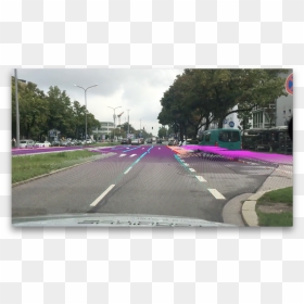 Image Shows A Map Overlay Showing How Payver Localization - Intersection, HD Png Download - roadway png