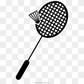 Badminton Racket Coloring Page - Badminton Racket Clipart, HD Png Download - grate png