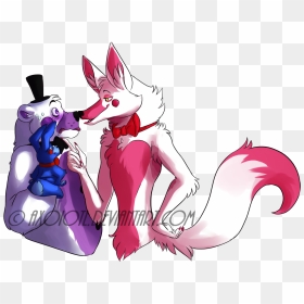 3c i See Funtime Foxy As A Flirty Girlboy Who Enjoys - Funtime Freddy X Funtime Foxy, HD Png Download - funtime foxy png