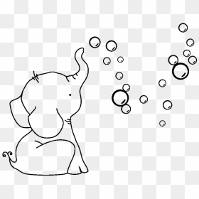 Bébé Éléphant Dessin, HD Png Download - circulo negro png