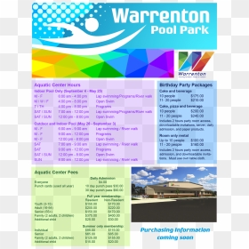 Warrenton Pool Park Fb - Flyer, HD Png Download - pool people png