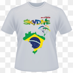 Brazil Flag, HD Png Download - skydiving png