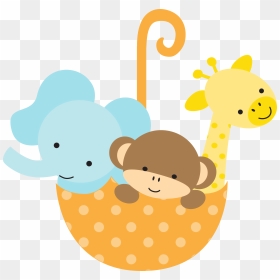 Download Safari Baby Shower Clipart - Baby Shower Baby Animals Clipart, HD Png Download - baby shower banner png