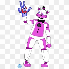 Funtime Freddy By Fnafnations - Cartoon Funtime Foxy X Funtime Freddy, HD Png Download - funtime foxy png