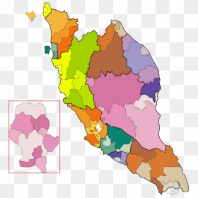 Map,ecoregion,area - Peninsular Malaysia Map Colour, HD Png Download - mapa png