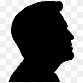 Silhouette Royalty-free Clip Art - Man Side Profile Silhouette, HD Png Download - creepy guy png