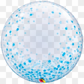 Qualatex Bubble Balloon Confetti, HD Png Download - confeti globos png