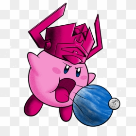 Inhaler Of Worlds - Kirby Galactus Nintendo, HD Png Download - galactus png