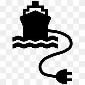 Electric Cable Ship Icon 1 - Electric Boat Icon, HD Png Download - boat icon png