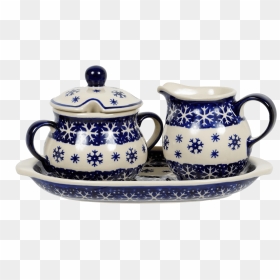 Cream And Sugar Set "  Class="lazyload Lazyload Mirage - Blue And White Porcelain, HD Png Download - snow drift png
