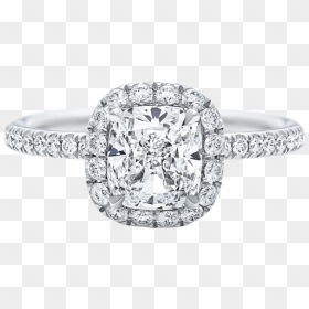 The One, Cushion-cut Diamond Micropavé Engagement Ring - Harry Winston The One Ring, HD Png Download - the one ring png
