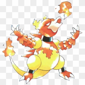 Magmar Artwork Sugimori, HD Png Download - magmar png