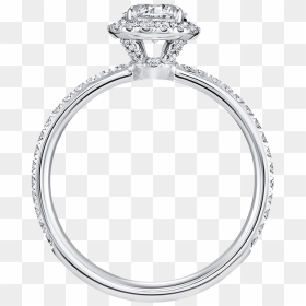 The One, Round Brilliant Diamond Micropavé Engagement - Engagement Ring, HD Png Download - the one ring png