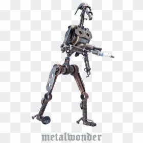 Battle Droid Metall Figur - Military Robot, HD Png Download - battle droid png