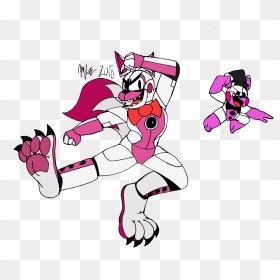 Funtime Foxy And Helpy, HD Png Download - funtime foxy png