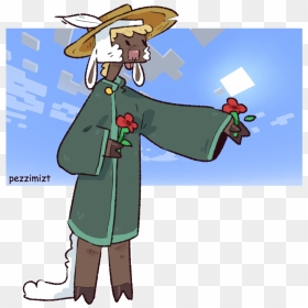 My Minecraft Oc Poppy Shes A Sheep Person Who Was Found - Minecraft Sheep Oc, HD Png Download - minecraft sheep png