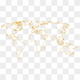Mapa - Simple Map Of The World Black And White, HD Png Download - mapa png
