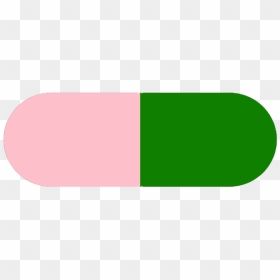 Lansoprazole Mg Medication Videos - Pink And Green Capsule, HD Png Download - pill shape png