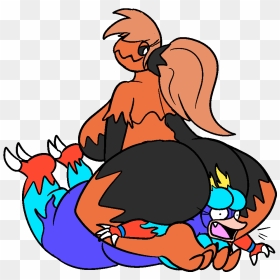 The Wild Chomp Pins A Magmar [com] - Cartoon, HD Png Download - magmar png