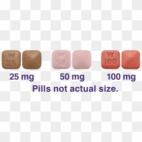 Check Your Pills For The Distinctive Shape And Markings - Pristiq 25mg, HD Png Download - pill shape png