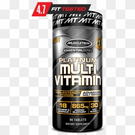Platinum Multivitamin - L Arginine Muscletech Supplement Fact, HD Png Download - vitamins png