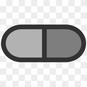 Pills Clipart Capsule Shape - Pill Shape Vector, HD Png Download - pill shape png