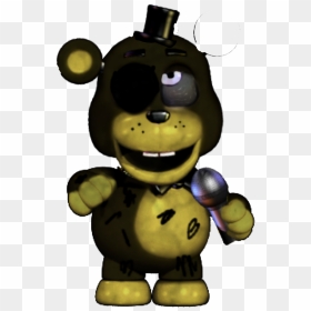 #fnaf Withered Golden Freddy Helpy - Fixed Withered Golden Freddy, HD Png Download - golden freddy png