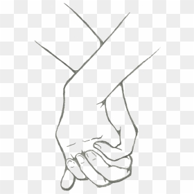 Holding Hands Png High-quality Image - Anime Holding Hands Drawing, Transparent Png - black hand png
