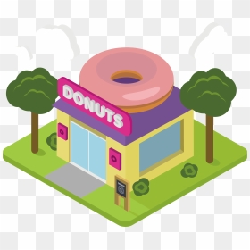 Cooking Transparent Toy - Donut Shop Pictures Cartoon, HD Png Download - cooking mama png