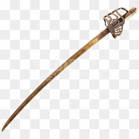 Cutlass Sword Piracy Scimitar Sabre - Gold Pirate Cutlass, HD Png Download - iron sword png