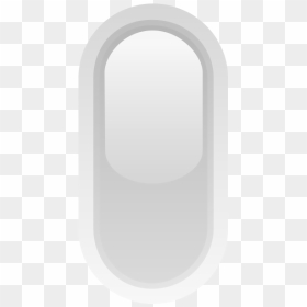 Upright Pill Shaped Grey Button Vector Image - Illustration, HD Png Download - pill shape png