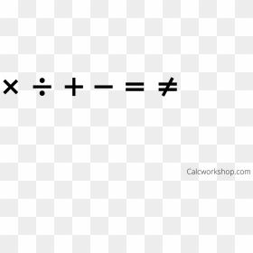 Symbols And Operations Used In Algebra - Calligraphy, HD Png Download - algebra png