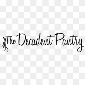 The Decadent Pantry - Calligraphy, HD Png Download - snow drift png