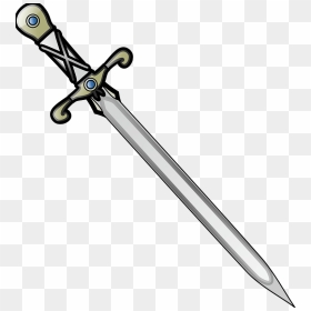 Nicubunu Long Sword Clipart - Sword, HD Png Download - iron sword png