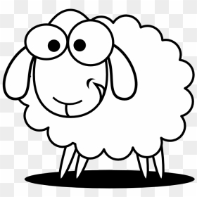 Sheep Clipart Black And White Sheep Clipart Black And - Clip Art Sheep Black And White, HD Png Download - minecraft sheep png
