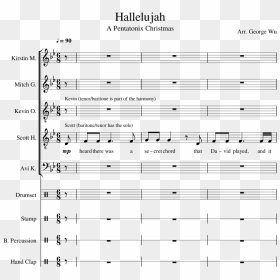 Hallelujah Pentatonix Sheet Music, HD Png Download - pentatonix logo png