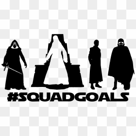 Squad Goals Star Wars , Png Download - Finn Star Wars Silhouettes, Transparent Png - first order logo png