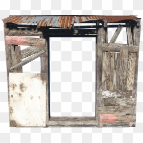 Fo4 Shack Wall Doorway - Plank, HD Png Download - doorway png