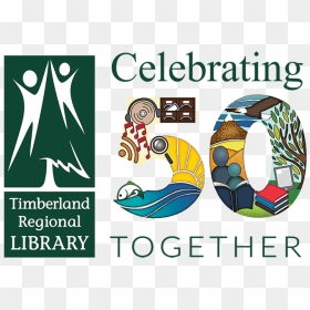 50 Library Anniversary Logo, HD Png Download - timberland logo png
