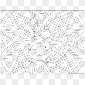 Electabuzz Pokemon - Electabuzz Pokemon Coloring, HD Png Download - magmar png