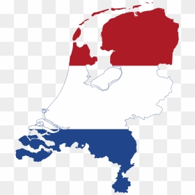 Netherlands Map With Flag, HD Png Download - netherlands flag png