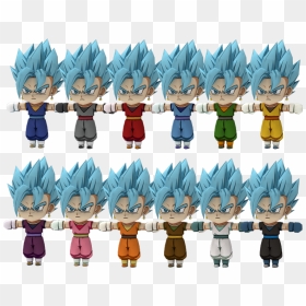 Download Zip Archive - Dragon Ball Fighterz Models Resources, HD Png Download - vegito blue png
