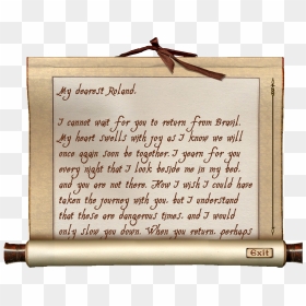 Elder Scrolls - Title A Love Letter, HD Png Download - love letter png