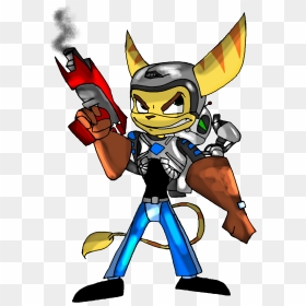 Ratchet & Clank - Cartoon, HD Png Download - ratchet png