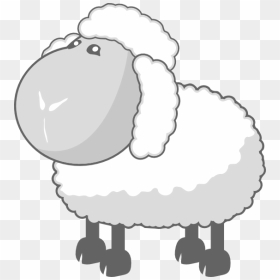 Sheep In Gray Clip Art At Clkercom Vector Clip Art - Sheep Clip Art, HD Png Download - minecraft sheep png