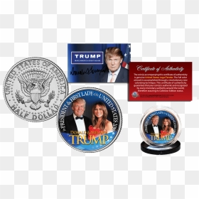Donald & Melania Trump Collector Coin - Melania Trump, HD Png Download - melania trump png